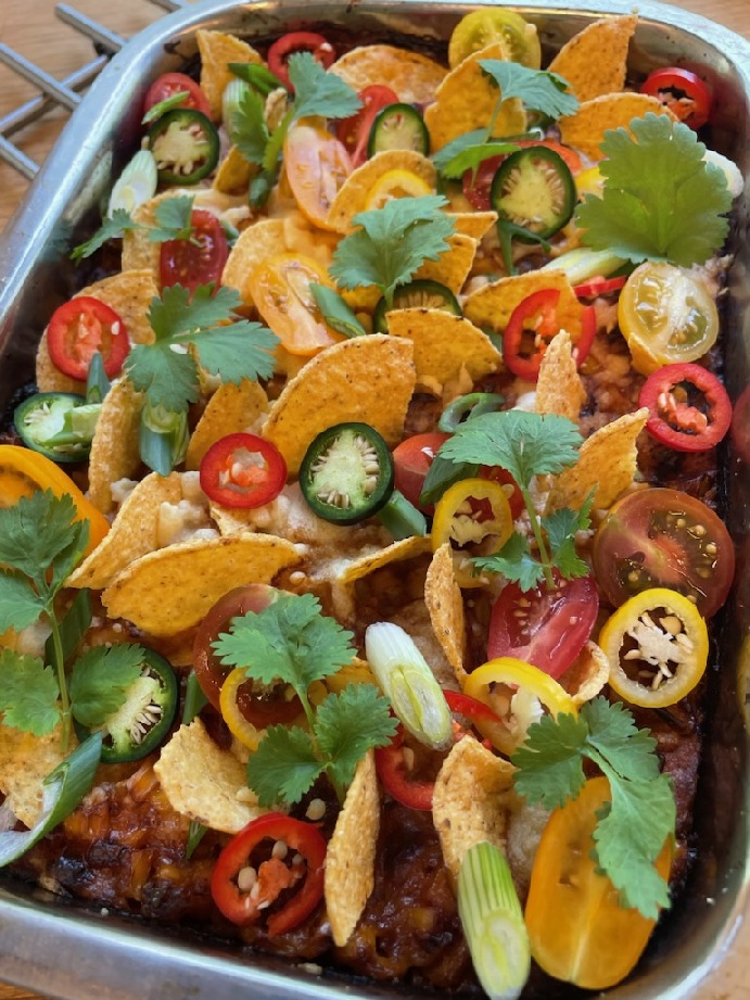 Tacogratäng med majs